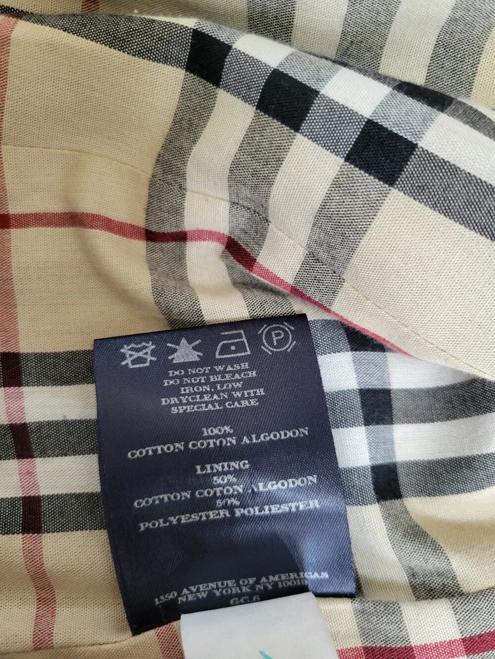 Burberry London Vintage Black Nova Check Snap Front Coat Size 12 - Picture 14 of 16
